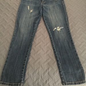 Liz Claiborne Boyfriend Distressed Jeans 4P